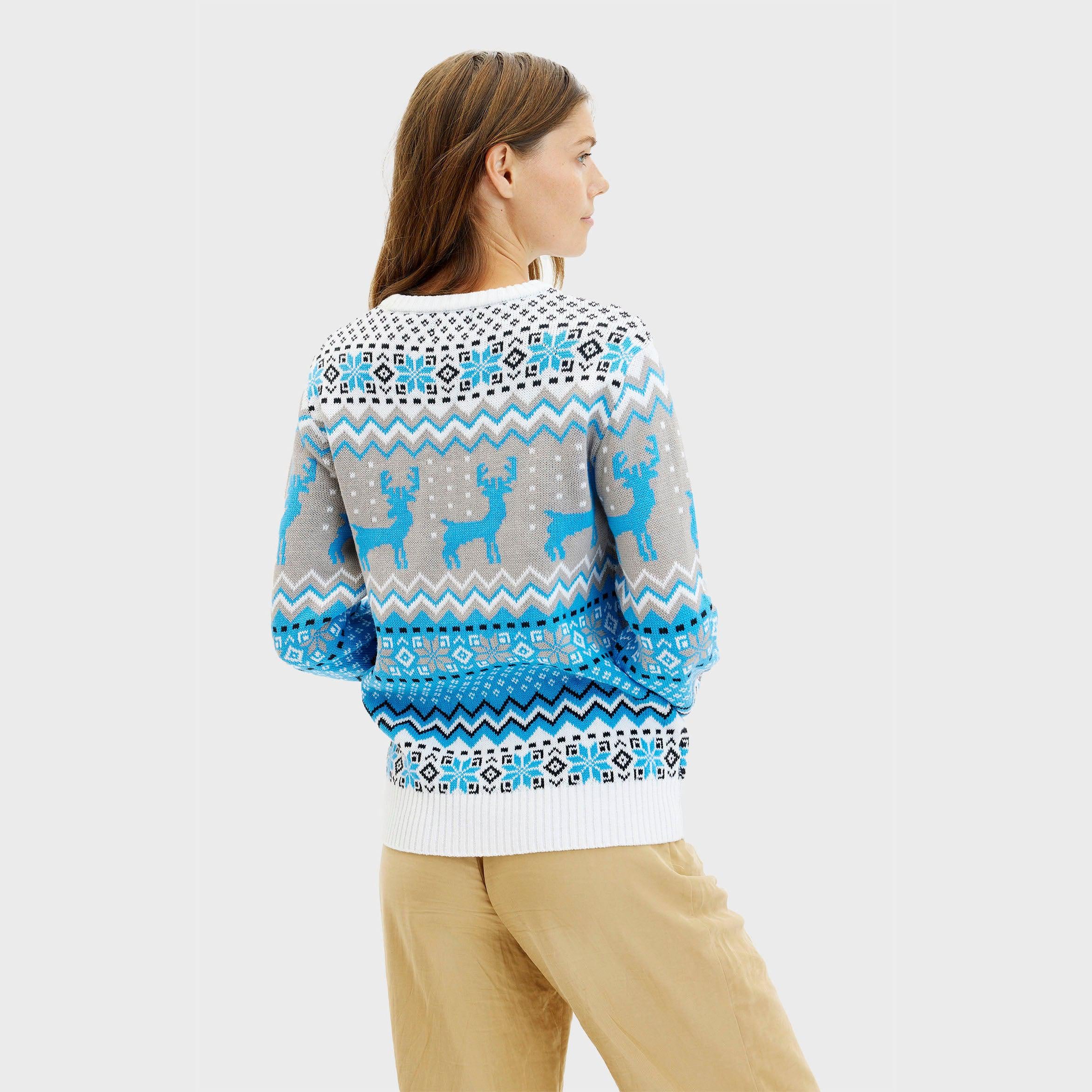Le Pull De Traditionnel Bleu - Femme